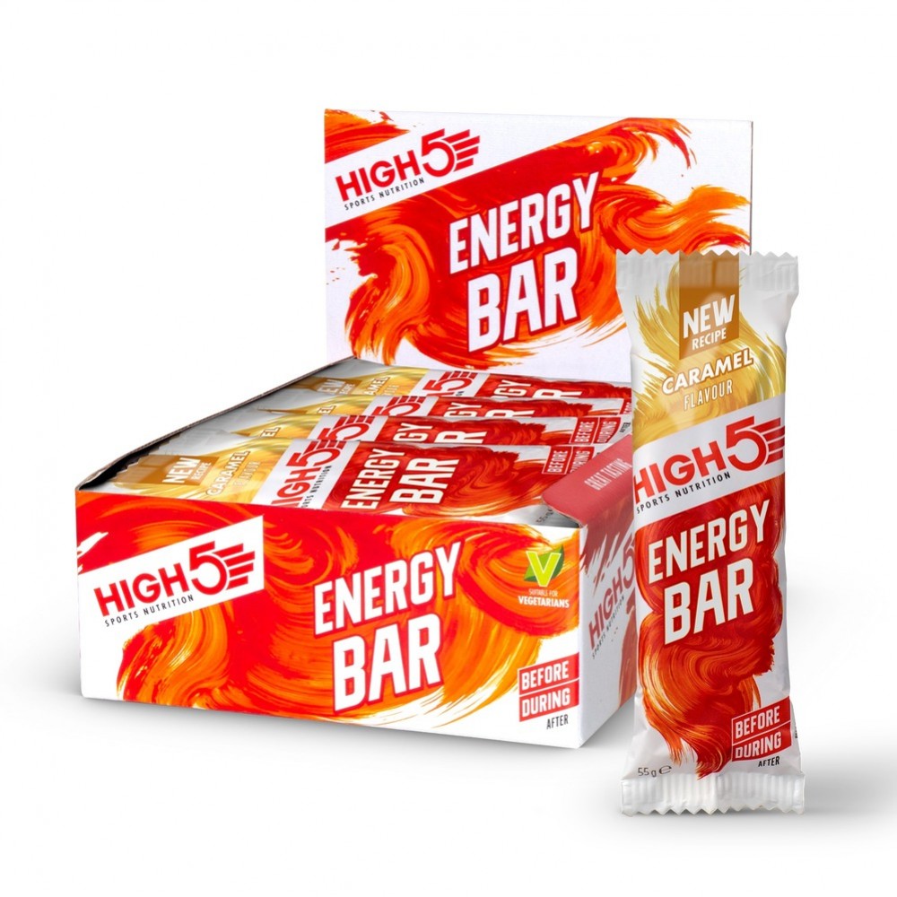 High 5 Energy Bar Box Caramel 12x55g (12 Pieces)
