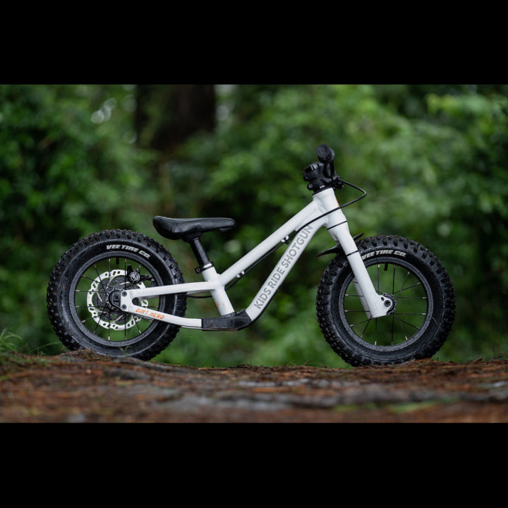 kids ride shotgun balance bike