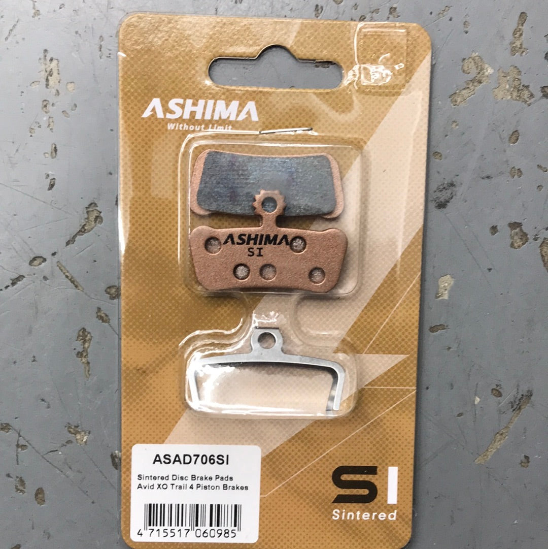 Ashima 4 Piston Sintered Disc Brake Pads