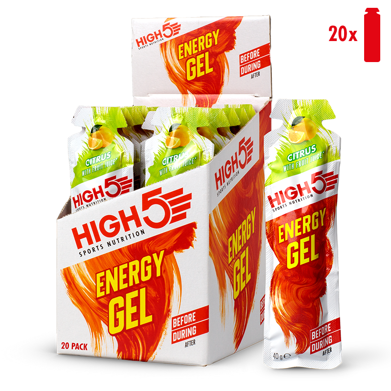 High5 Energy Gels Citrus Box(20 Pieces) 20x40g