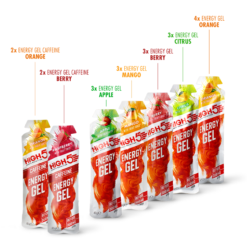 High5 Energy Gel Mixed Box (15 Pieces) 15x66g