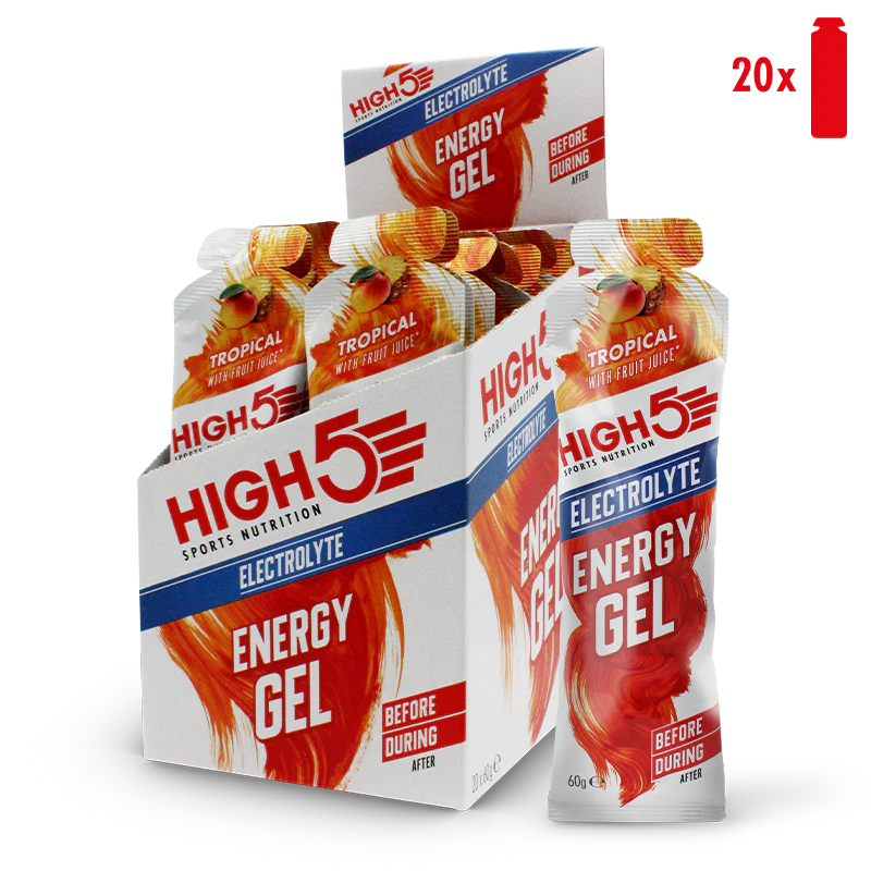 High5 Energy Gel Tropical Electrolyte Box (20 Pieces) 20x60g