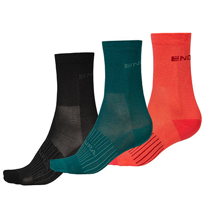 Endura Womans CoolMax Race 3 Pack Sock ll