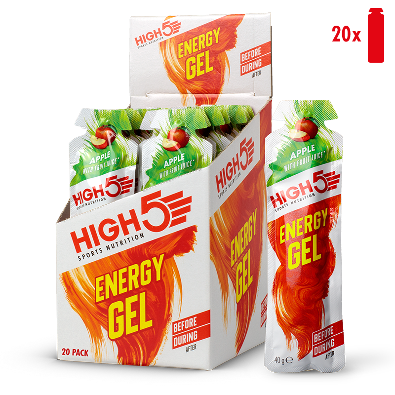 High5 Apple Energy Gel Box (20 Pieces) 20x40g