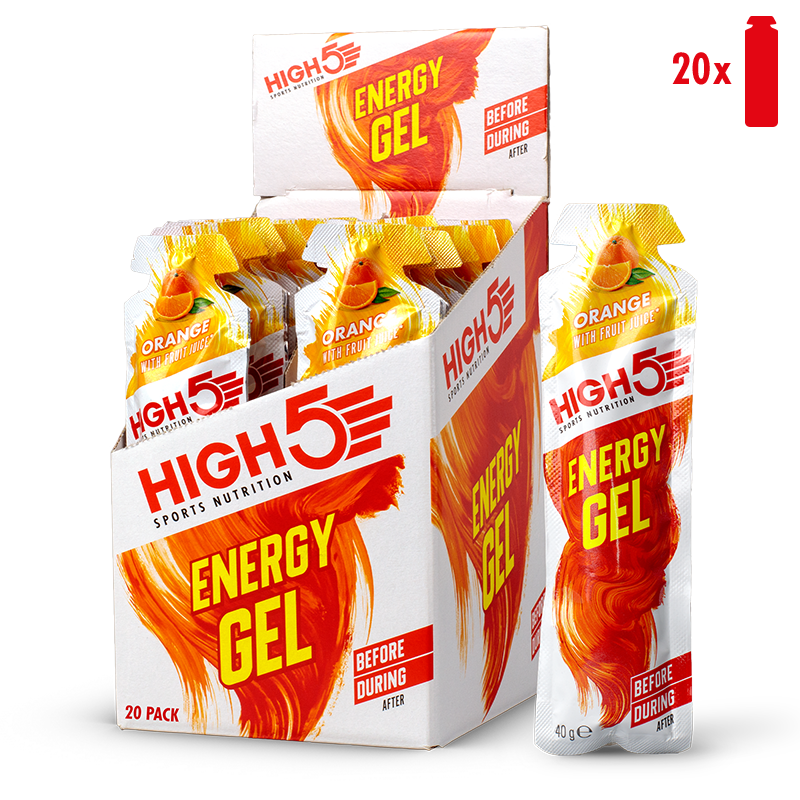 High5 Orange Energy Gel Box (20 pieces) 20x40g