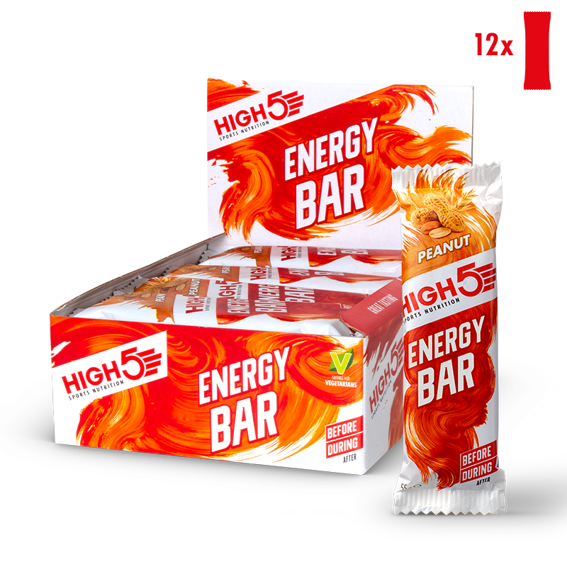 High5 Peanut Energy Bar Box 12x55g (12 Pieces)