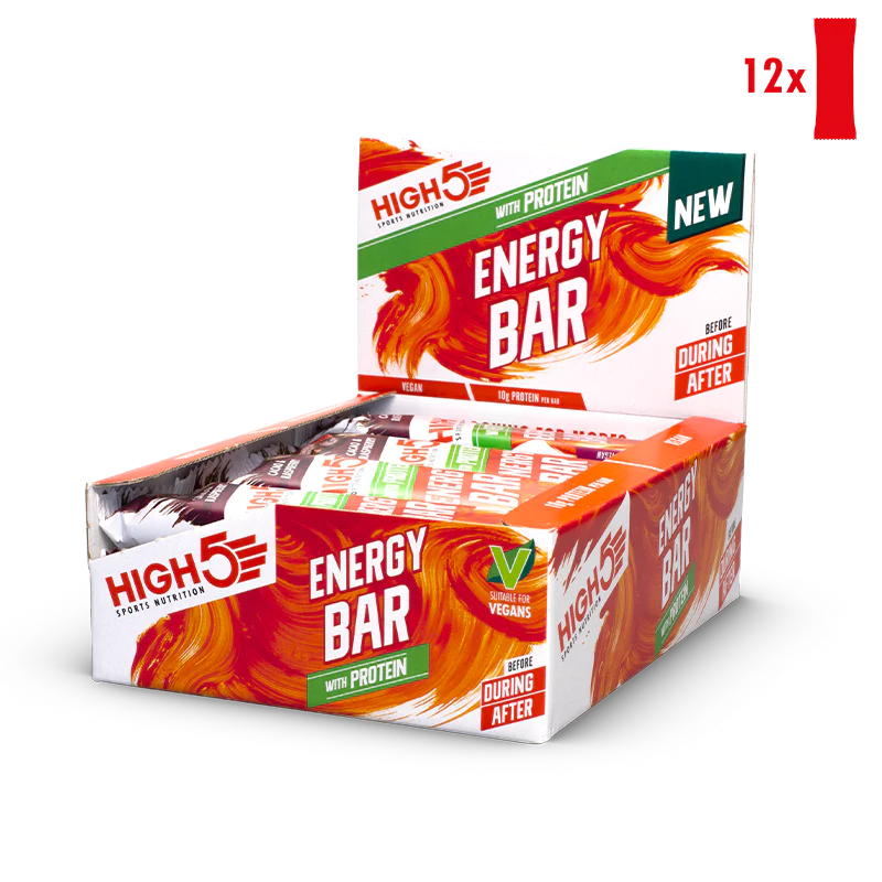 High5 Cacao And Raspberry Protein Energy Bar Box (12 Pieces) 12x50g