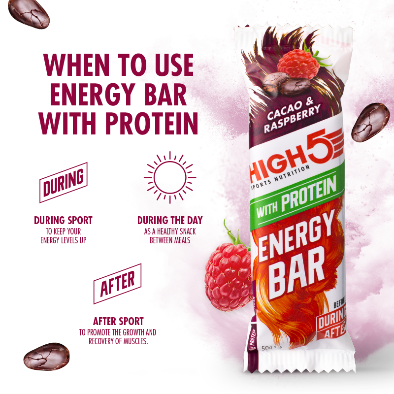 High5 Energy Bar Cacao & Raspberry 50g