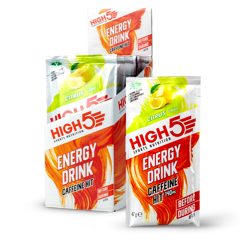 High5 Citrus Caffeine Energy Drink Box (12 Pieces) 12x47g