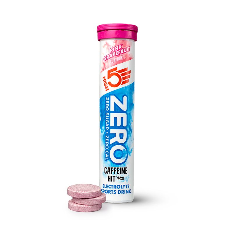 High5 Pink Grapefruit Zero Electrolyte Sports Drink Caffeine Hit
