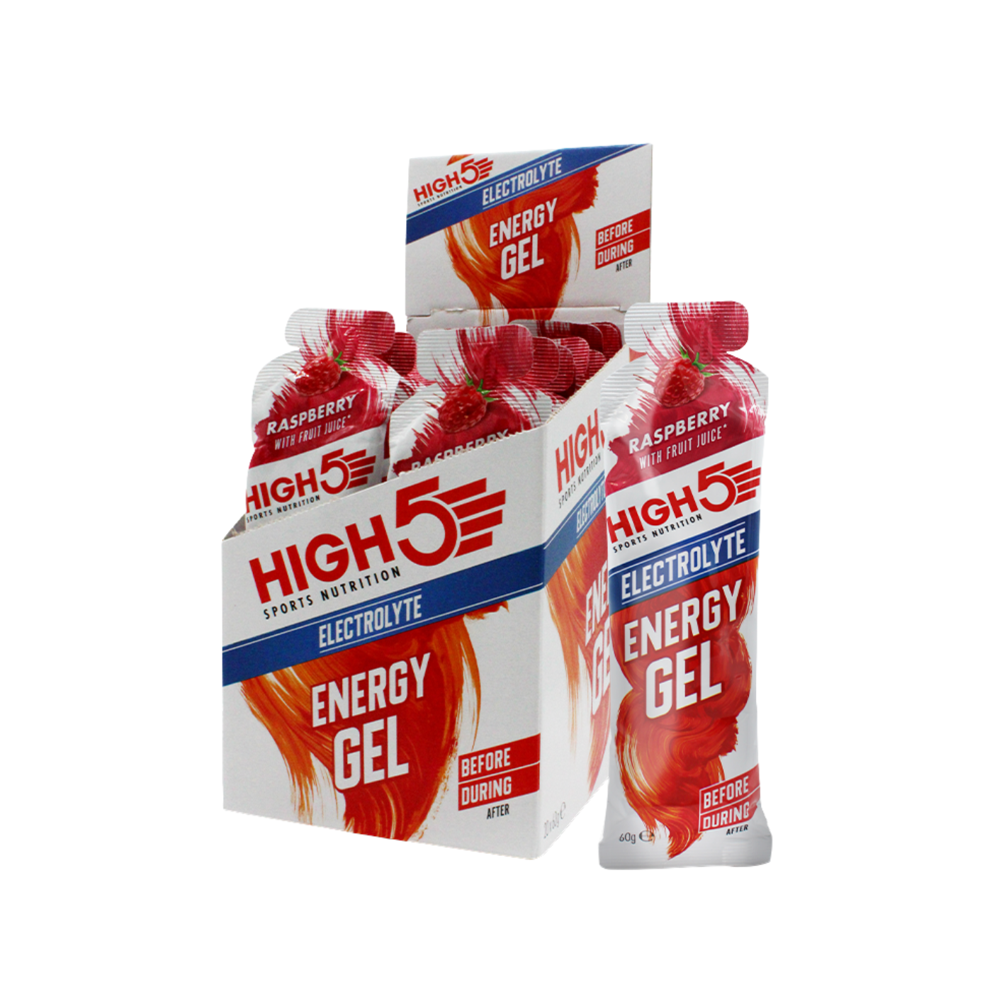 High5 Raspberry Electrolyte Energy Gel 60g