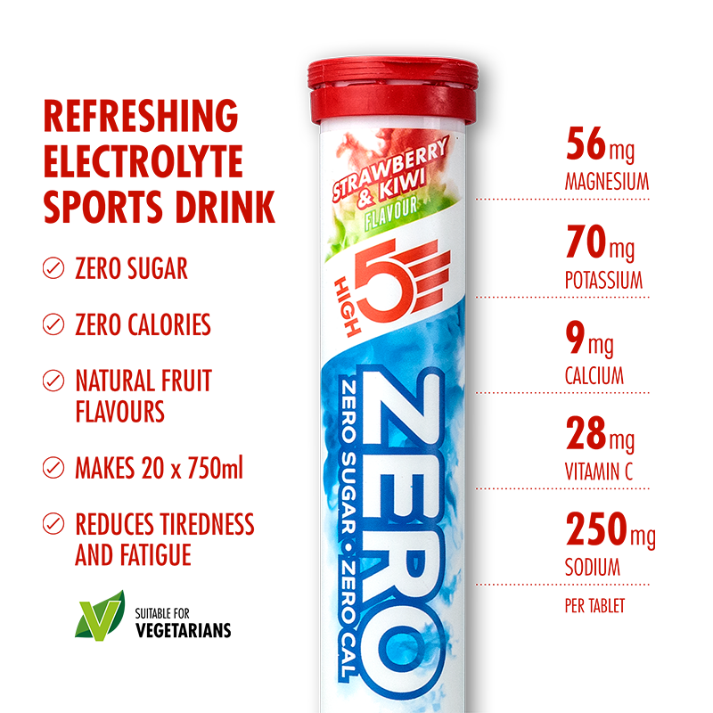 High5 Zero Strawberry and Kiwi Electrolyte Sports Drink 80g