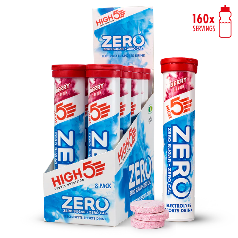 High5 Berry Zero Electrolyte Sports Drink Box (8 Tubes) 8x80g
