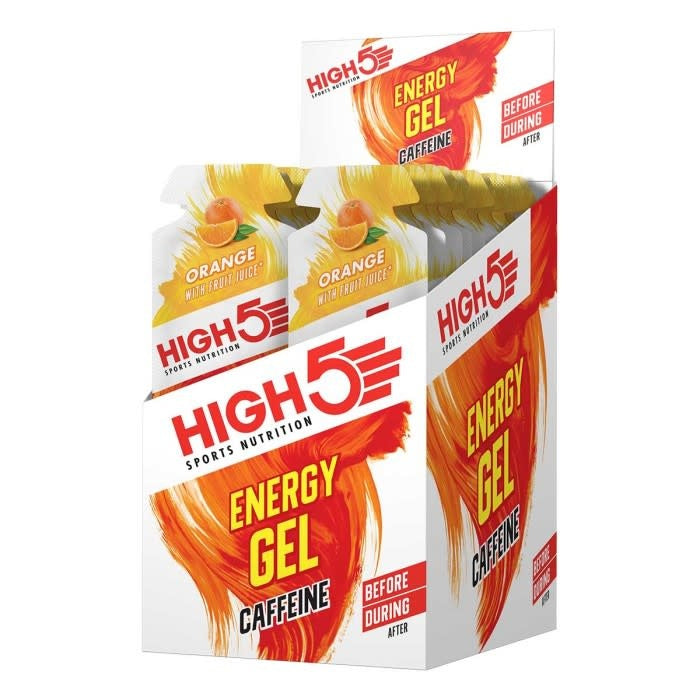 High5 Caffeine Orange Energy Gels (20 Pieces) 20x40g