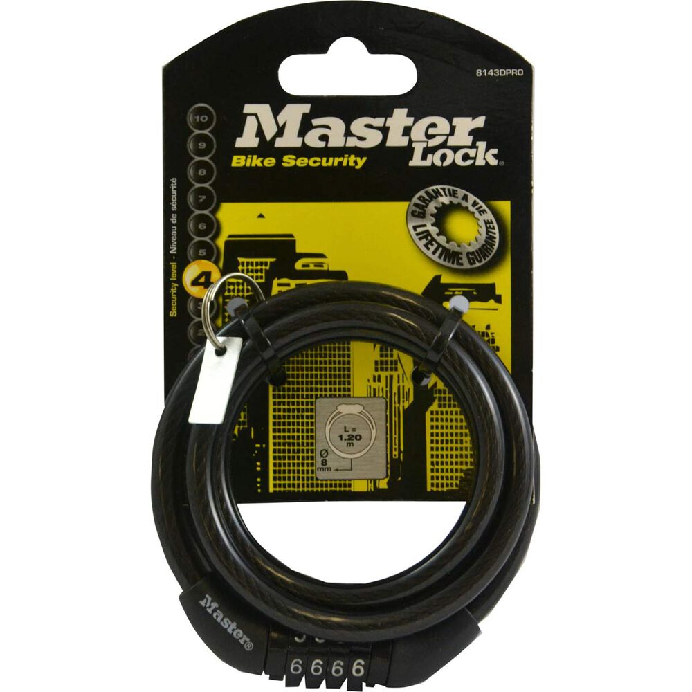 Master Lock Cable Combo L4